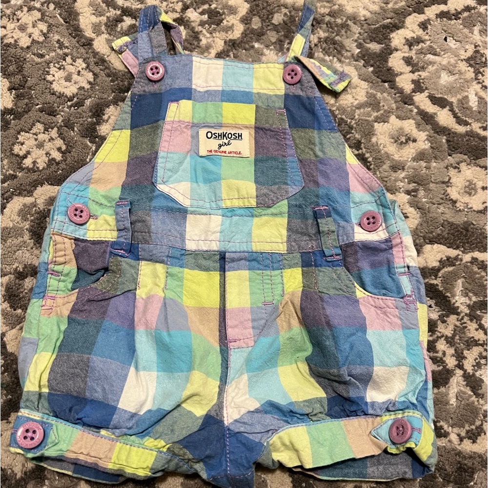 18mo OshKosh Girl overall shorts